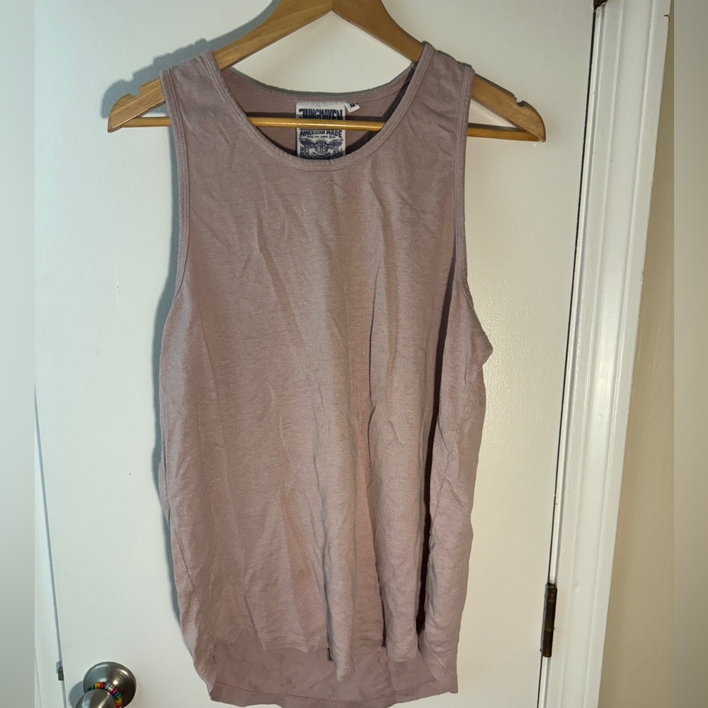 Jungmaven Mauve Crewneck Tank Top